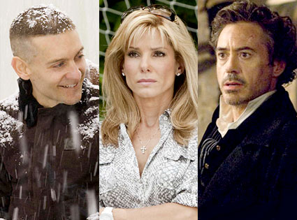 Tobey Maguire, Brothers, Sandra Bullock, The Blind Side, Robert Downey Jr., Sherlock Holmes Tobey Maguire, Brothers, Sandra Bullock, The Blind Side, Robert Downey Jr., Sherlock Holmes
